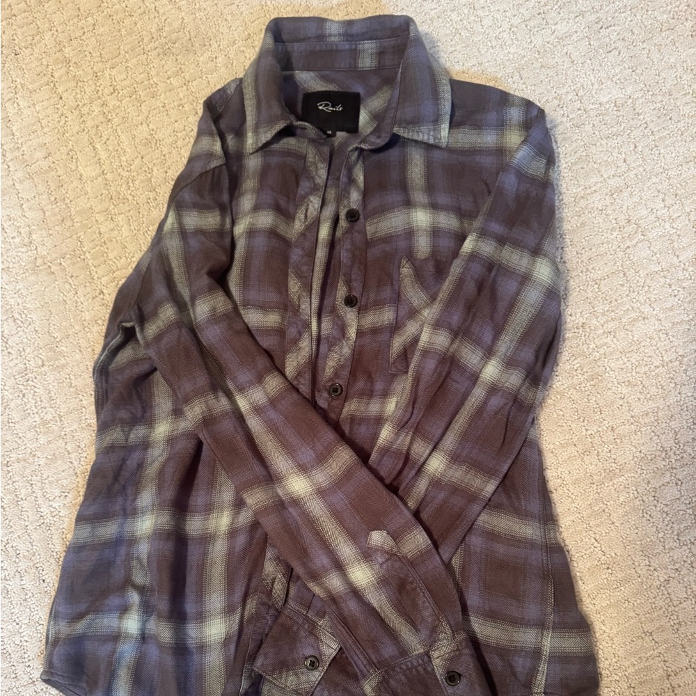 Rails Plaid Shirt in Navy